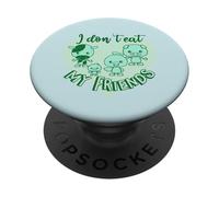 Je ne Mange Pas Mes Amis Animaux Mignons végétariens PopSockets PopGrip Adhésif