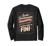 Je Ne M'arrête Pas Quand Je Suis Fatigué Manche Longue