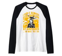 Je ne m'arrête pas toujours et regarde les avions oh attendez oui je le fais Manche Raglan