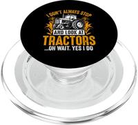 Je ne m'arrête Pas Toujours pour Regarder Les tracteurs Oh attends, Oui, Je Le Fais PopSockets PopGrip pour MagSafe