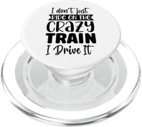 Je ne me contente Pas de Monter dans Un Train Fou, Je Le conduis de façon Amusante PopSockets PopGrip pour MagSafe