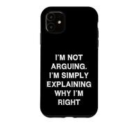 Je ne me Dispute Pas Simplement en discutant de dire drôle d'école de Travail Coque pour iPhone 11