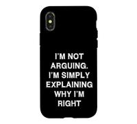 Je ne me Dispute Pas Simplement en discutant de dire drôle d'école de Travail Coque pour iPhone X/XS