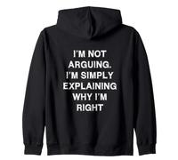 Je ne me Dispute Pas Simplement en discutant de dire drôle d'école de Travail Sweat à Capuche