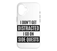 Je ne me Laisse Pas distraire, Je Fais des quêtes Secondaires Funny TDAH Coque pour iPhone 16