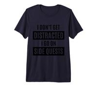 Je ne me Laisse Pas distraire, Je Fais des quêtes Secondaires Funny TDAH T-Shirt Haut de Gamme