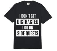 Je ne me Laisse Pas distraire, Je Fais des quêtes Secondaires Un Mois Amusant sur Le TDAH Comfort Colors Adult Heavyweight T-Shirt