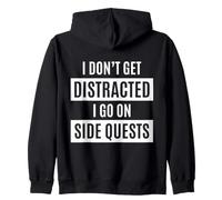 Je ne me Laisse Pas distraire, Je Fais des quêtes Secondaires Un Mois Amusant sur Le TDAH Sweat à Capuche