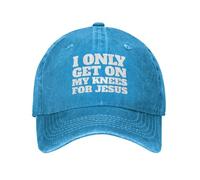 Je ne me Mets à Genoux Que pour Jésus, Casquette de Baseball pour Homme