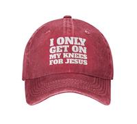 Je ne me Mets à Genoux Que pour Jésus, Casquette de Baseball pour Homme