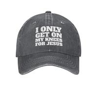 Je ne me Mets à Genoux Que pour Jésus, Casquette de Baseball pour Homme