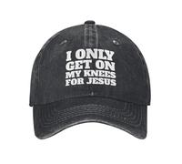 Je ne me Mets à Genoux Que pour Jésus, Casquette de Baseball pour Homme