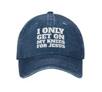 Je ne me Mets à Genoux Que pour Jésus, Casquette de Baseball pour Homme