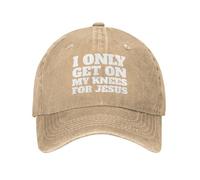 Je ne me Mets à Genoux Que pour Jésus, Casquette de Baseball pour Homme