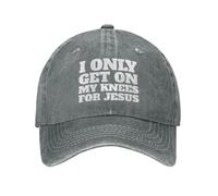 Je ne me Mets à Genoux Que pour Jésus, Casquette de Baseball pour Homme
