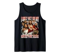 Je ne me Mets à Genoux Que pour Jésus - La Foi chrétienne de Pâques Débardeur