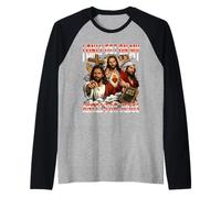 Je ne me Mets à Genoux Que pour Jésus - La Foi chrétienne de Pâques Manche Raglan