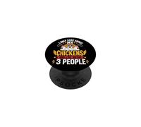 Je ne m'intéresse qu'à Mes Poulets et Peut-être à 3 Personnes PopSockets PopGrip Adhésif