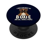 Je ne m'intéresse qu'à Mon Boxeur et à 3 Personnes drôles pour Un propriétaire de Chien PopSockets PopGrip Adhésif