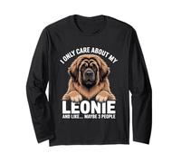 Je ne m'intéresse qu'à Mon propriétaire de Chien Leonie Funny Leonberger Manche Longue
