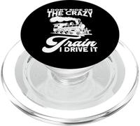 Je ne Monte Pas dans Le Train Fou Je Le conduis Je m'entraîne PopSockets PopGrip pour MagSafe