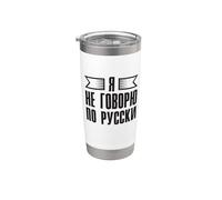 Je ne parle pas russe - Proverbe russe pour les Russes Gobelet isotherme en acier inoxydable double paroi