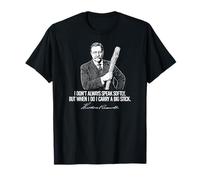 Je ne Parle Pas Toujours doucement Theodore Roosevelt Funny 2 T-Shirt