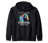 Je Ne Parle Pas Tout Le Temps D'équitation Cheval Fille Sweat à Capuche