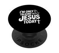 Je ne Parle qu'à Jésus Aujourd'hui, drôle de chrétien PopSockets PopGrip Adhésif