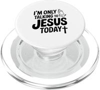 Je ne Parle qu'à Jésus Aujourd'hui, drôle de chrétien PopSockets PopGrip pour MagSafe