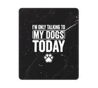 Je Ne Parle Qu'À Mon Chien Aujourd'hui Tapis De Souris Gaming Lavable Mouse Pad Bords Cousus Tapis De Souris pour Voyage Maison Jeu 25X30Cm
