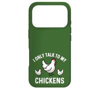 Je ne Parle qu'à Mon élevage de Poulets, Fermier, Ferme, Jardin, Mignon Coque pour iPhone 17 Pro