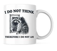 Je Ne Pense Pas, Donc Je Ne Suis Pas Un Raton Laveur (Mème) Tasse À Café Impression Tasses Céramique Tasse Pour Ami Lait Eau 330Ml