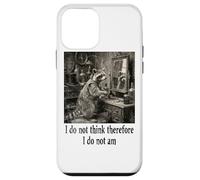 Je ne Pense Pas Donc Que Je ne suis Pas Funny Racoon Philosophy Coque pour iPhone 12 Mini