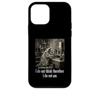 Je ne Pense Pas Donc Que Je ne suis Pas Funny Racoon Philosophy Coque pour iPhone 12 Mini