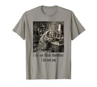 Je ne Pense Pas Donc Que Je ne suis Pas Funny Racoon Philosophy T-Shirt