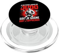 Je Ne Perds Jamais Au Judo Soit Je Gagne Soit Japprends PopSockets PopGrip pour MagSafe