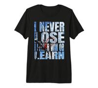Je ne perds jamais, Soit Je gagne, Soit j'apprends Le Basket-Ball T-Shirt Haut de Gamme