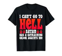 Je ne Peux Pas Aller en Enfer, Conception de l'ordonnance restrictive de Satan T-Shirt