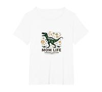 Je ne Peux Pas arrêter ce Mamasaurus T-Ree T-Shirt, Femme Grandes Tailles, Blanc, 1X