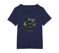 Je ne Peux Pas arrêter ce Mamasaurus T-Ree T-Shirt, Femme Grandes Tailles, Bleu Marine, 1X