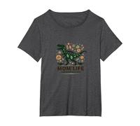 Je ne Peux Pas arrêter ce Mamasaurus T-Ree T-Shirt, Femme Grandes Tailles, Chiné Foncé, 1X