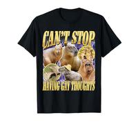 Je ne Peux Pas arrêter d'avoir des pensées Gay, Un mème drôle, Capybara Graphic T-Shirt