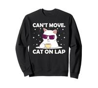 Je ne Peux Pas déplacer Un Chat sur Ses Genoux, Un Amoureux des Chats, Un Chaton WFH, Travaille à la Maison Sweatshirt