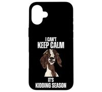 Je ne Peux Pas Garder Mon Calme, C'est la Saison des blagues, Funny Show Boer Goat Coque pour iPhone 16 Plus