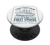 Je ne Peux Pas Garder Mon Calme, C'est ma première croisière PopSockets PopGrip Adhésif