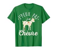Je ne Peux Pas J'Ai Chèvre T-Shirt, Homme, Vert Kelly, L