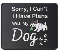 Je Ne Peux Pas, J'Ai des Projets avec Mon Chien Tapis De Souris Gaming Petit Mousepad Portable Mouse Pad pour Ordinateur Travail Maison 25X30Cm