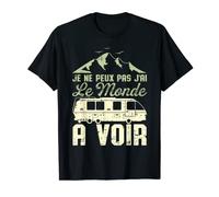 Je Ne Peux Pas J'Ai Le Monde A Voir Planète Terre Cadeau T-Shirt