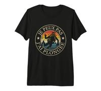 Je Ne Peux Pas J'Ai Plongée Plongeur sous-Marine T-Shirt Haut de Gamme